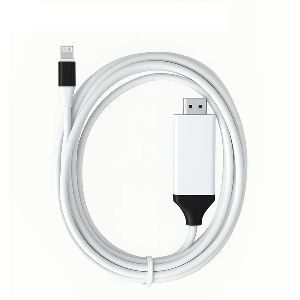 Lightning to HDMI HDTV Cable(1080P)Compatible with iPhone for TV, Projector