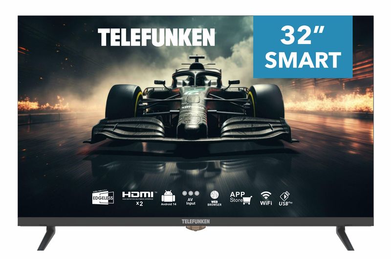 Telefunken 32" TLEDDS-32HDA HD Android Smart TV