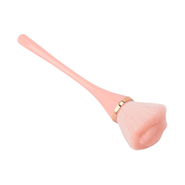 Makeup Brush Soft Rich Bristles Slender Hair Peaks Oversize Fluffy Pink
