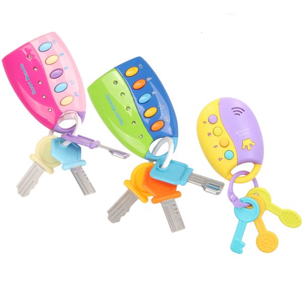 3 Pcs Toy Key Set Fun Educational Musical Simulation Car Remote Key Toy key