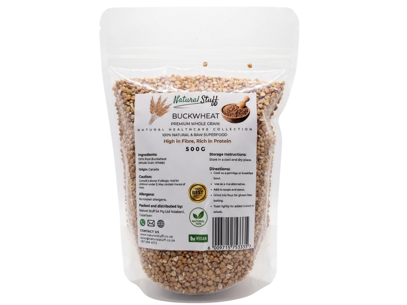 Natural Stuff Buckwheat- Gluten-Free, High Fibre &amp; Plant-Based Protein