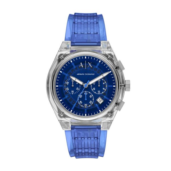 Armani Exchange Sync Transparent Nylon Mens Watch-AX4166