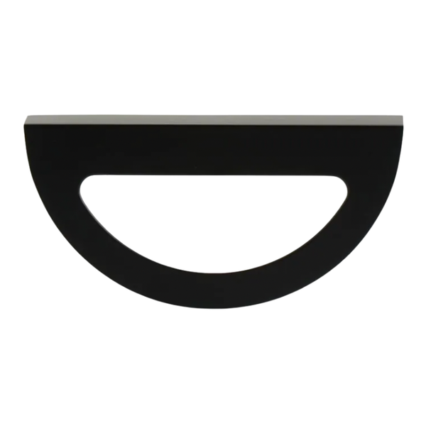 Half Moon Handle, Hollow, Black, 64mm