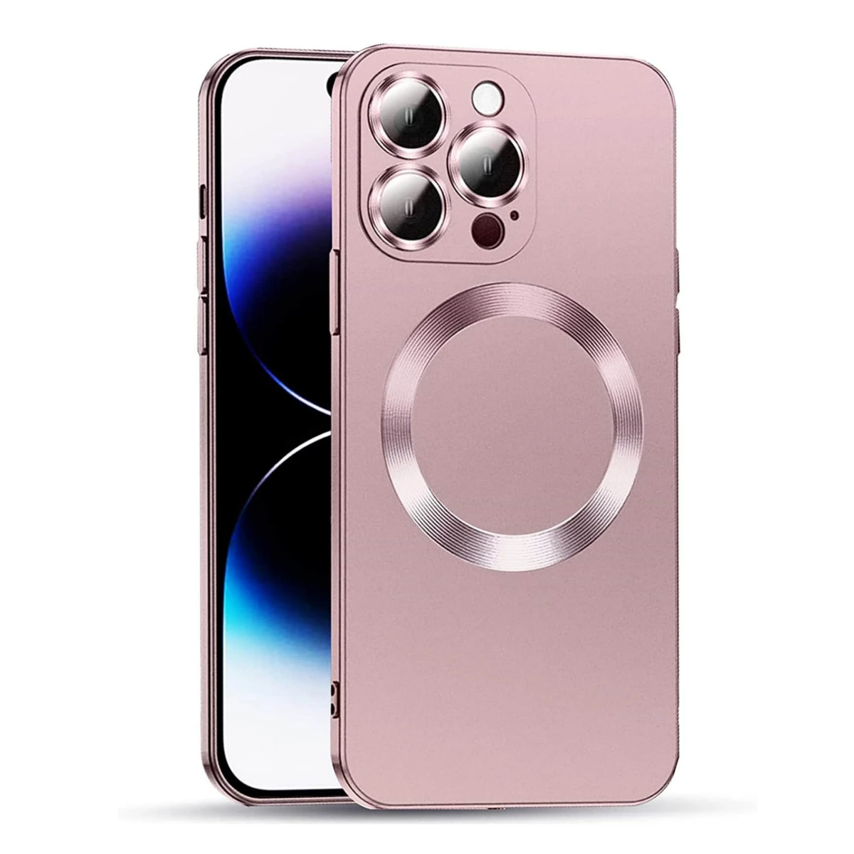 pink iphone 14 pro max case nearby