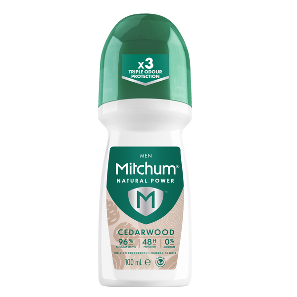 Mitchum Men Natural 100ml Roll on Cedarwood