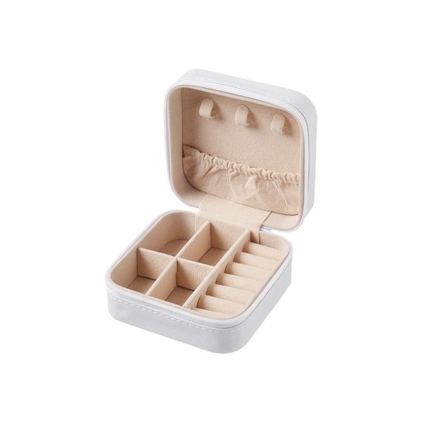 Portable &amp; Compact Mini Accessory Storage Box - Cream
