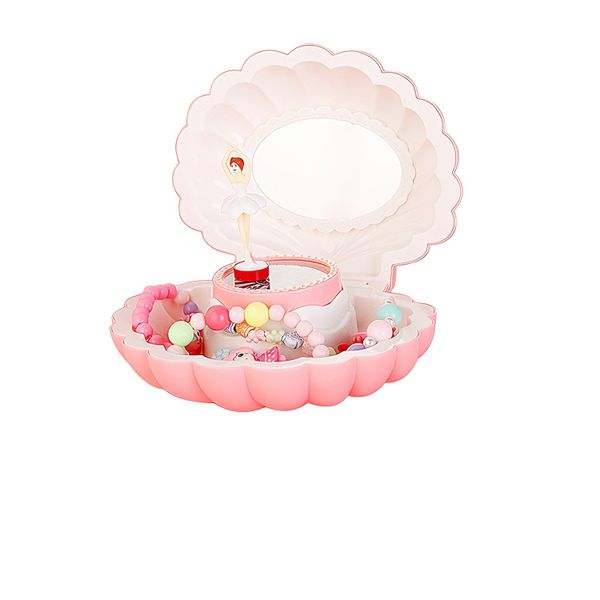 Music Box/Jewelry Storage Case with Mirror for Girls Women Home Decor Gifts