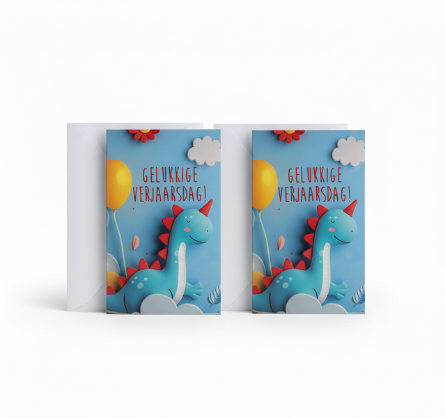 4 Piece Birthday Cards for Boys with Envelopes - Fun Designs - 2 Pack