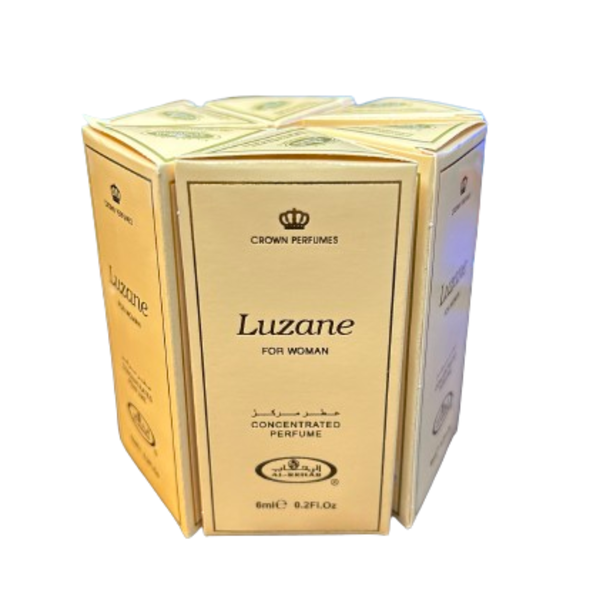 6 x 6ml Al-Rehab Luzane Roll On Attar Concentrated Perfume Oil