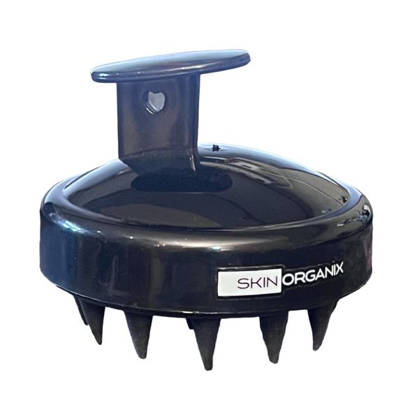 Skin Organix Shampoo Brush Scalp Massager with Soft Silicone Bristles