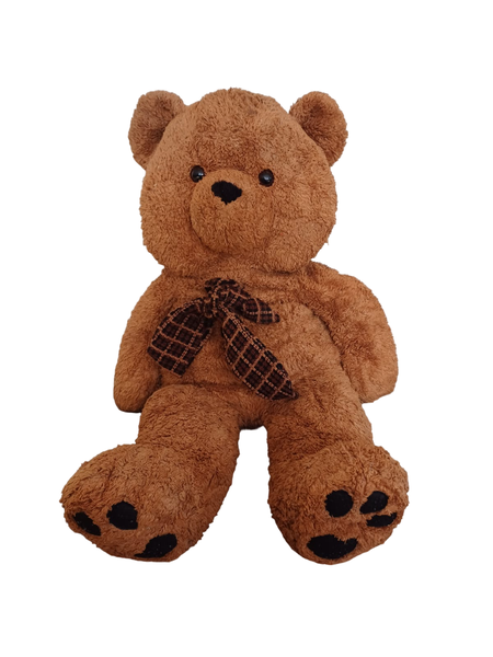 65cm x 30cm Large Teddy Bear with Brown Ribbon