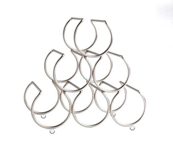 Stainless Steel 6 Bottle Wine Holder