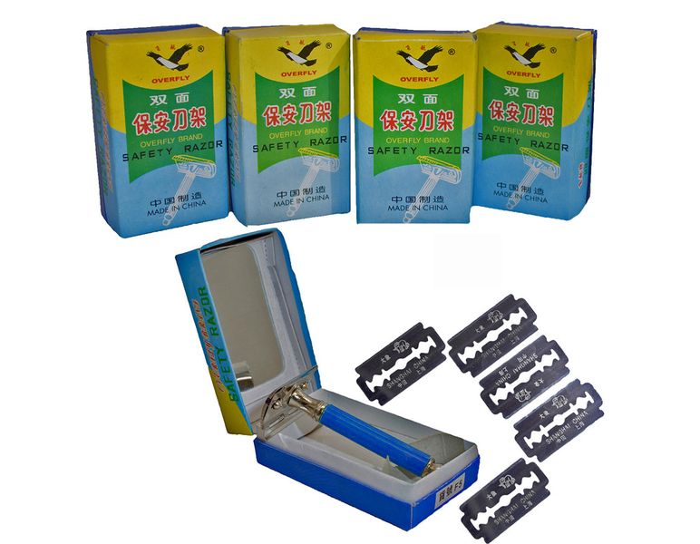 Overfly Set of 5 Razors Kits with 5 Blades