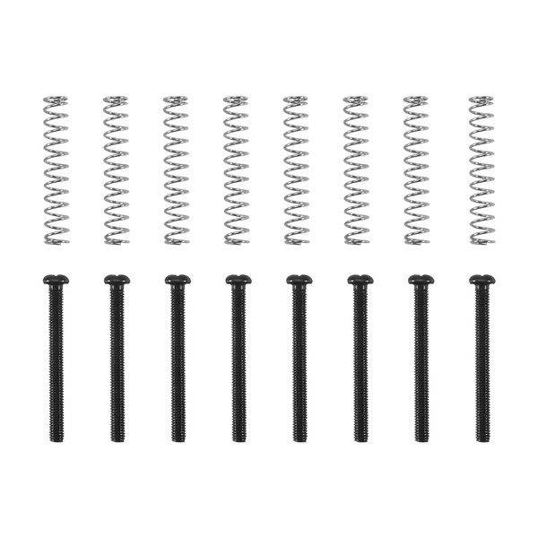 8 Pcs M2.5x32MM Electric Guitar Adjust Height Screw and Spring Black