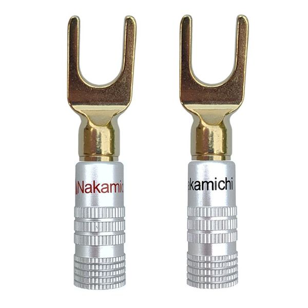 Nakamichi Speaker Connector U Spade Terminal Gold Plated Pair, Henrac Tech