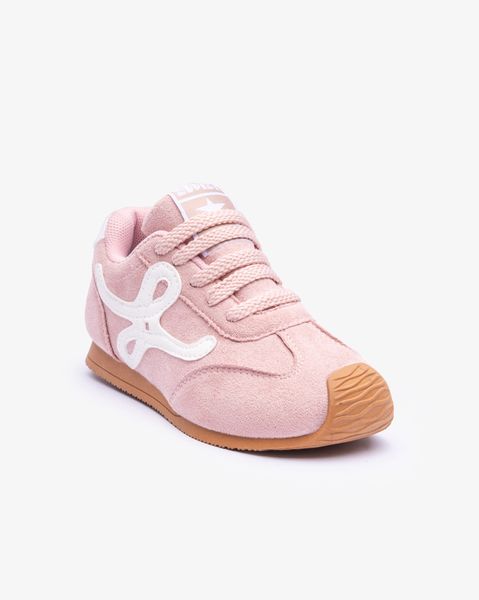 Soviet Kids Layan Dusty Pink Suede Lace Up Sneaker