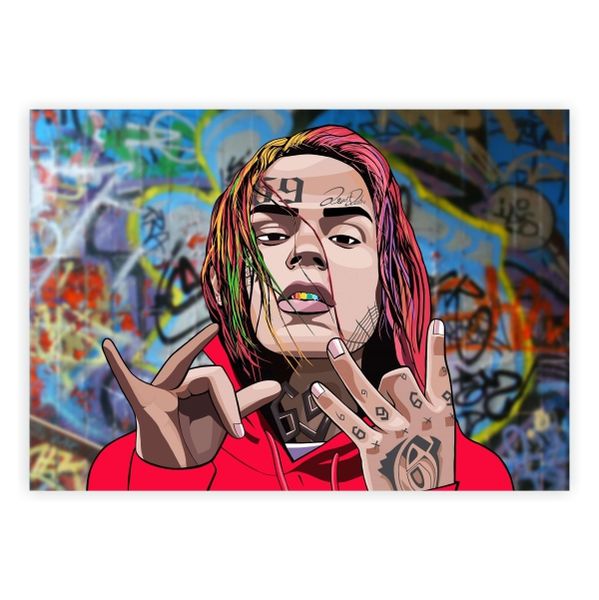 Tekashi 6ix9ine Art - A1 Poster