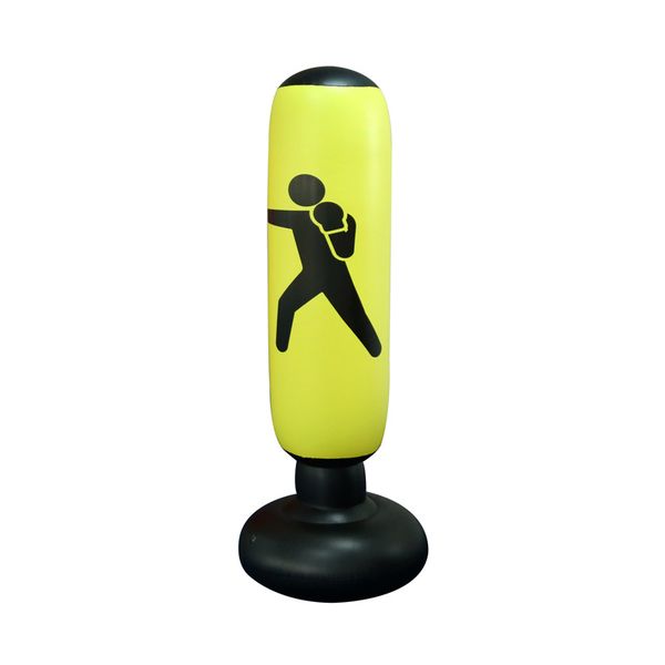 1.6m Inflatable Fitness Boxing Column PVC Tumbler Fighting Column Vent Toy.