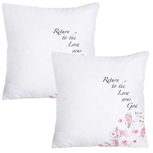 Scatter Cushion Cover Set - Return to the Lord your God (Joel 2-13)