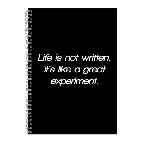 Life A4 Notebook Spiral Lined Motivational Sayings Graphic Notepad Gift 159