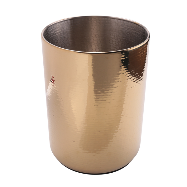 Stainless Steel Champagne Bucket Home Hammered Ice Bucket,Gold