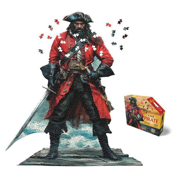 Madd Capp I Am Pirate Shaped Jigsaw Puzzle for Adventure Seekers - 1000 Pieces