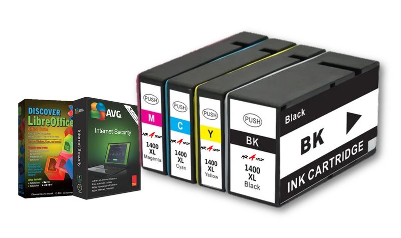 MR A TECH Replacement Ink Cartridge Compatible with Canon 1400XL/PGI-1400XL