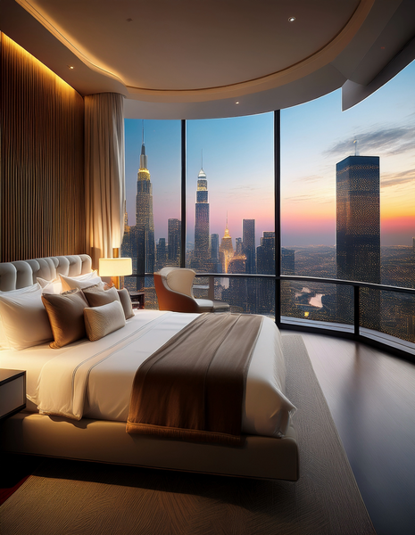 Canvas Wall Art Home Decor - hotel suite