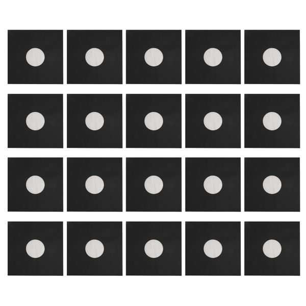 20Pieces Record Kraft Paper Jackets 12" Storage 33 Rpm Matte Black