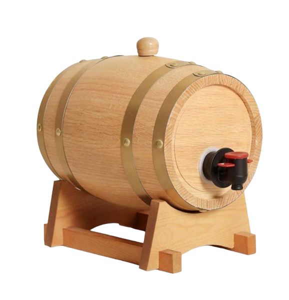 1.5L Juice, Wine, Whiskey Barrel Dispenser, Decanter