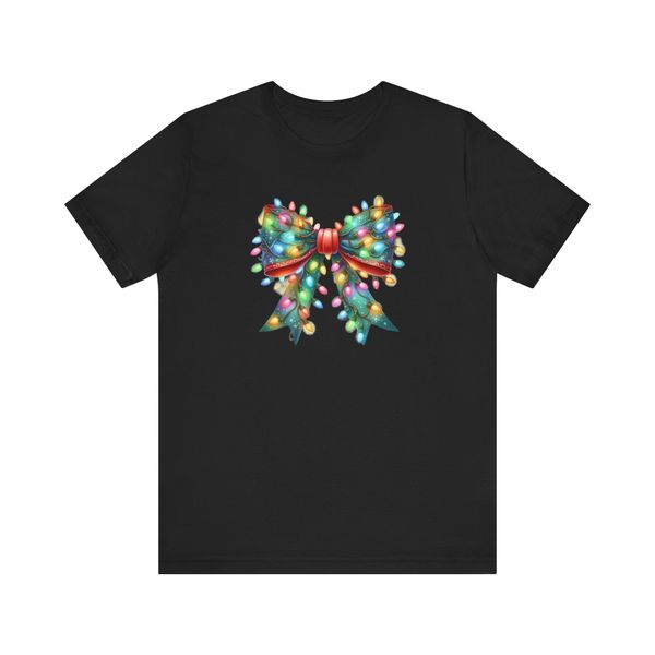 Festive Bow Kids T-shirt (Black)