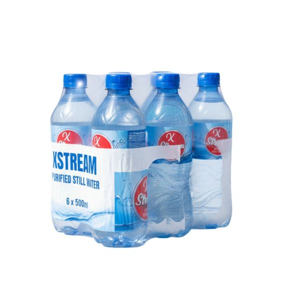 6 Pack Xstream Purified Still Water - 500ml