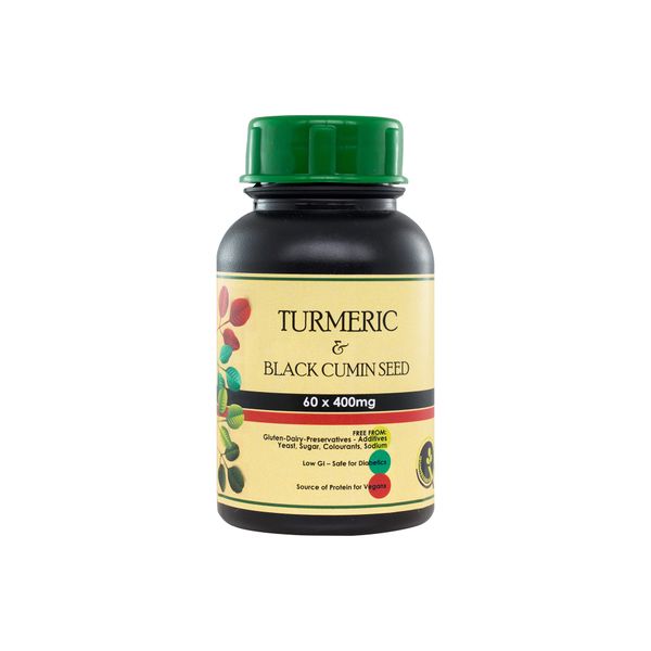 Quintessential Health Turmeric &amp; Black Cumin Seed - 60 x 400mg