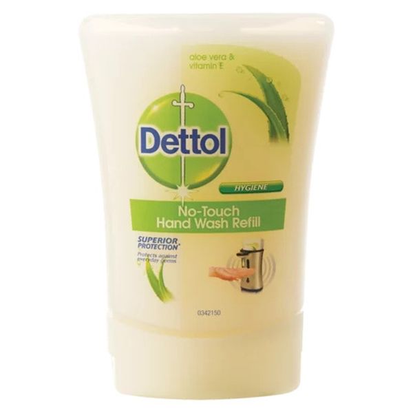 Dettol No Touch Hand Wash Refill -Aloe Vera &amp; Vitamin E Scented - 6 x 250ml