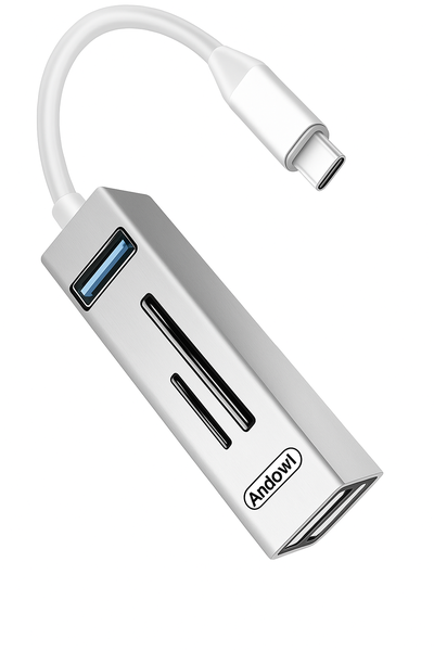 Andowl Q-HU802 5-in-1 USB Hub: Power, Speed &amp; Versatility