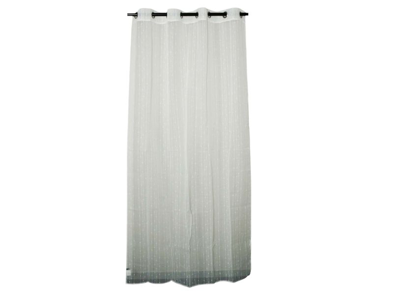 Atmosphera Eyelet Net Curtain - Ivory - 140x240cm