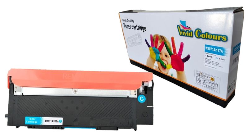 Vivid Colours Compatible WITH - HP 117A / W2071A Cyan Toner Cartridge
