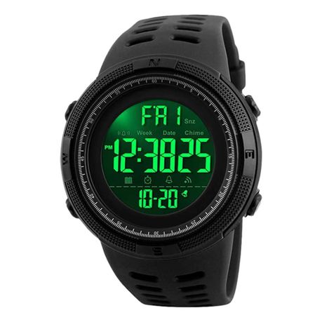 Black digital outlet sports watch