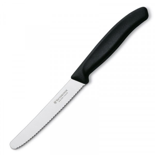 Victorinox Table Knife Serrated 11cm Black