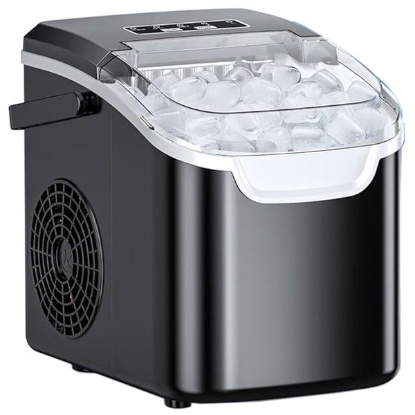 Ice Maker Machine Countertop 12Kg 8 Bullet Portable Self-Cleaning Compact