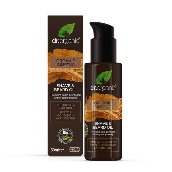 Dr.Organic Ginseng - Mens Shave &amp; Beard Oil 50ml