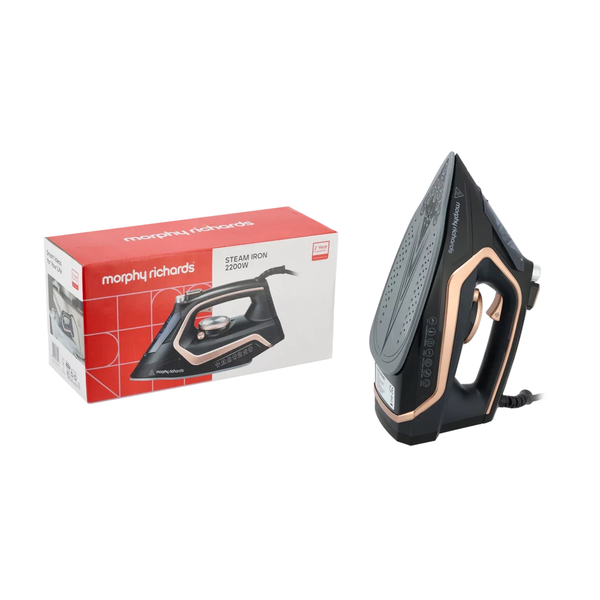 Morphy Richards Rose Gold &amp; Black Steam Iron 2200W