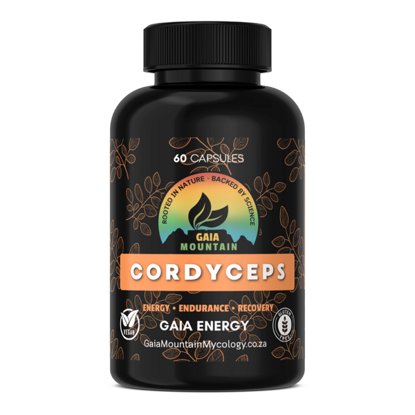 100% Activated Cordyceps Capsules | Gaia Energy | 60 Veg Capsules