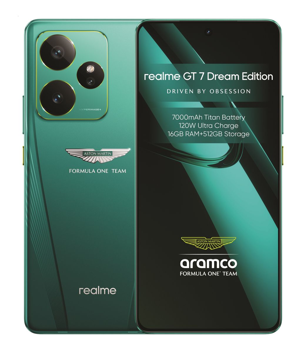 realme GT7 Dream Edition 512GB 5G Smartphone - Aston Martin Green