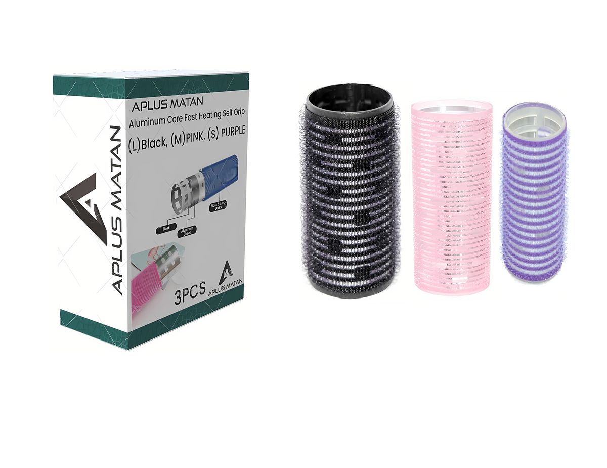 Aplus Matan Aluminum Core Hair Curlers 3pieces