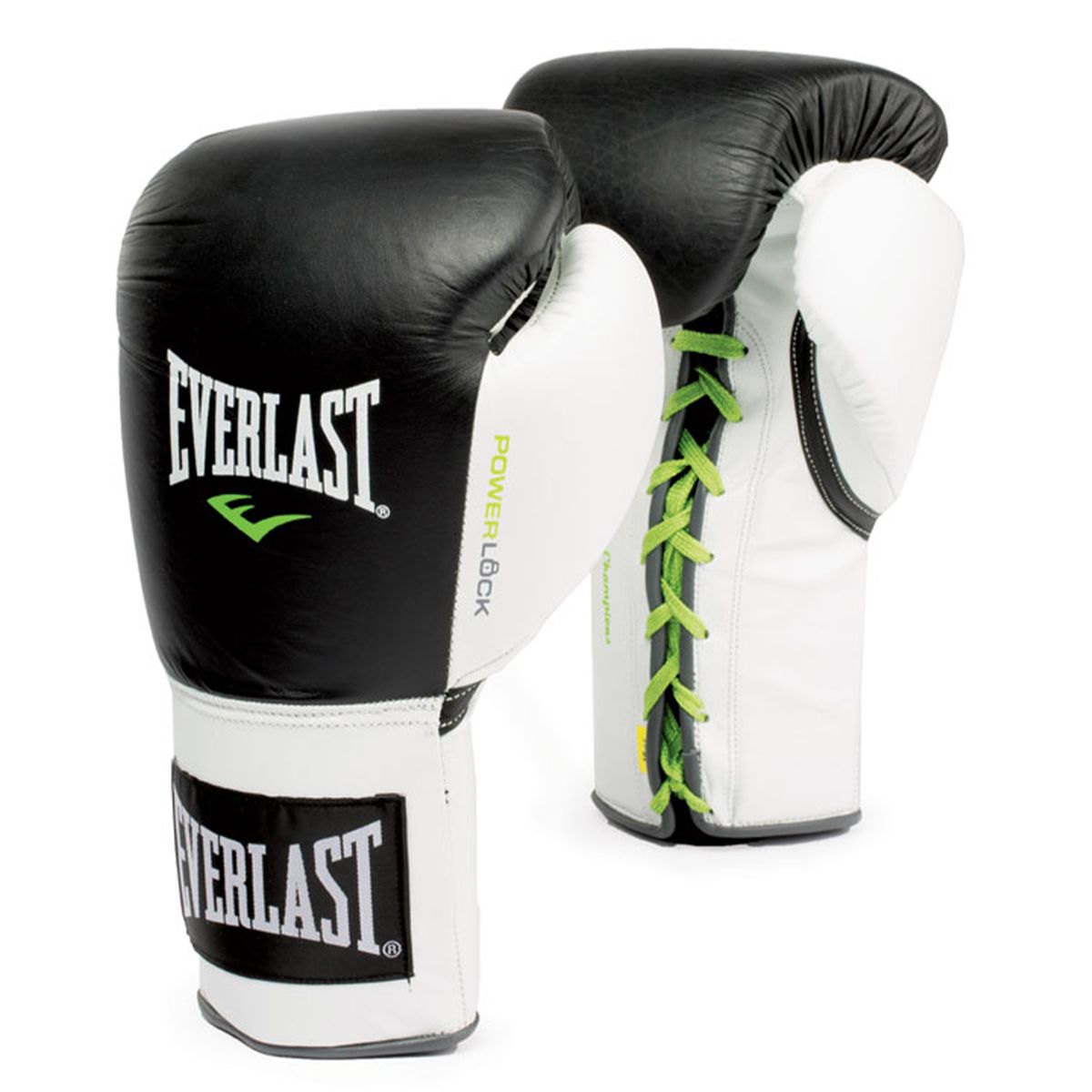 Everlast Powerlock Pro Laced Training Boxing Gloves - 12oz Black ...