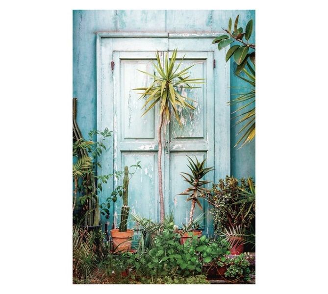 Doors and Trees Canvas Print - Multicoloured (600 x 900mm)