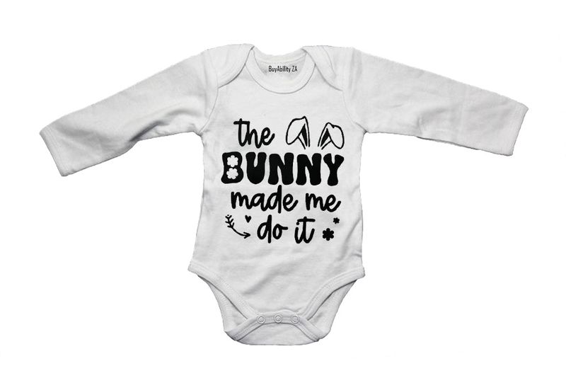 The Bunny Made Me - Easter - Long Sleeve - Baby Grow