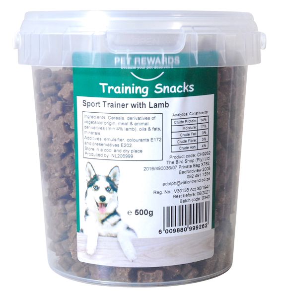 Dog Treats - Sport Trainer Snacks - Lamb Flavour - 500g