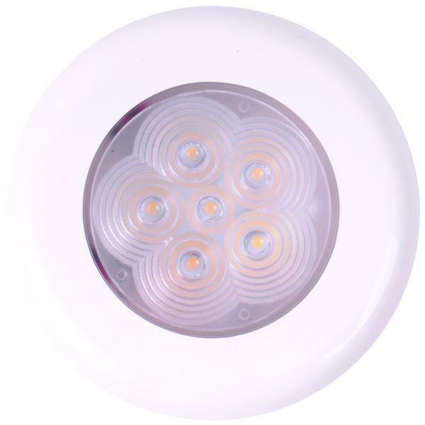 Seaflo Flush Mount LED Marine Roof Lamp - 49mm Cutout/77mm Diameter